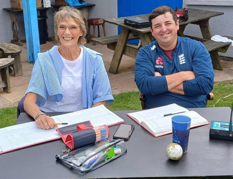 Scorers - Julie Davies (Carew) and Llew Jones (Narberth)
